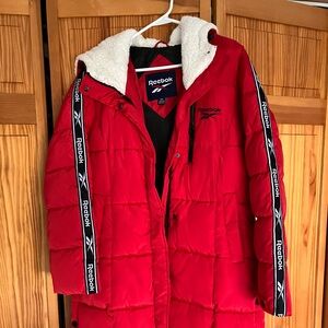 Reebok long puffer!